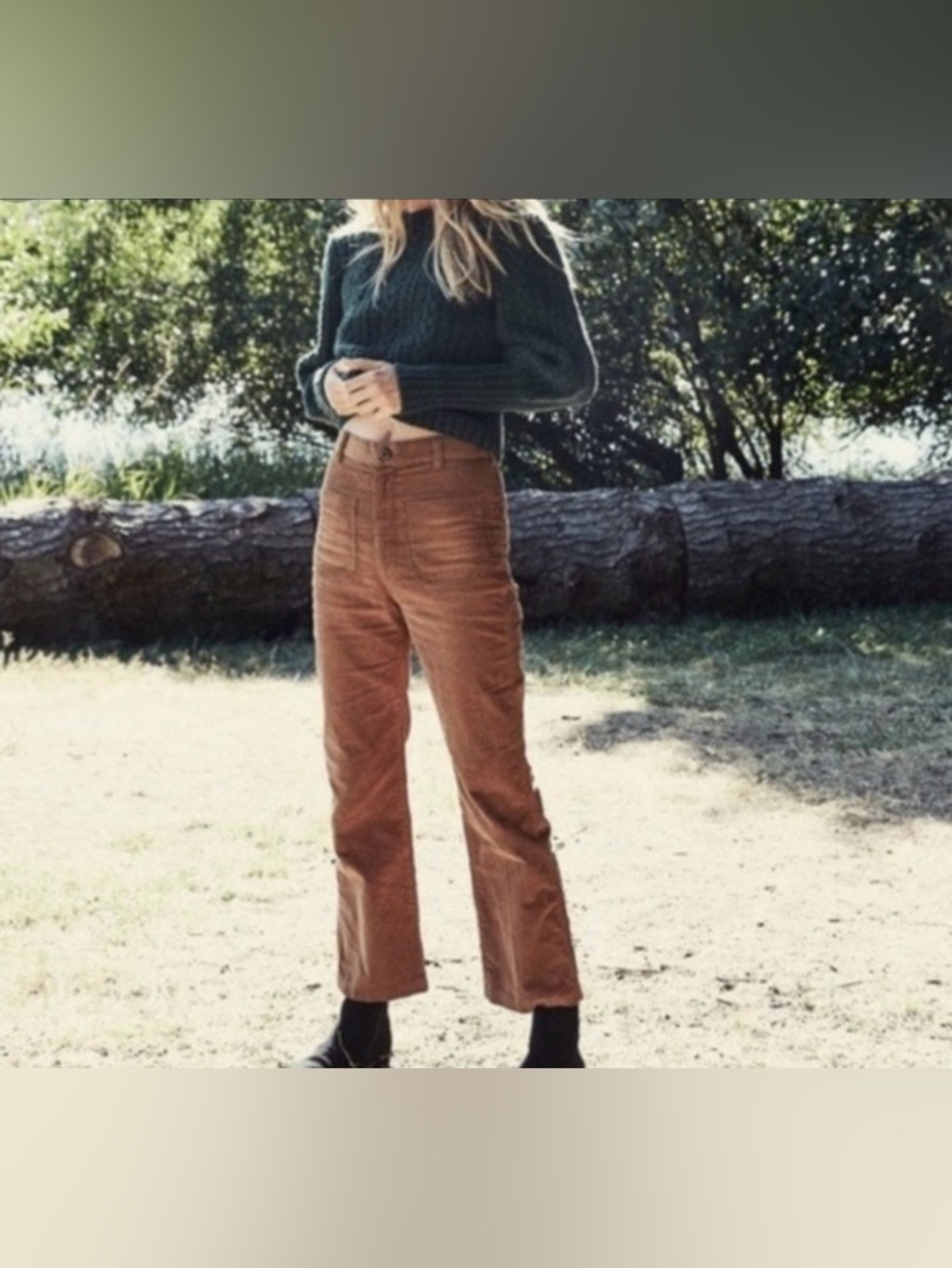 DÔEN Maritime Corduroy Pants. Size 30 / 8. Brown. 100% Cotton.